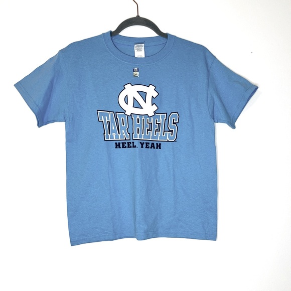 3/$20 UNC Carolina Tar Heels Heel Yeah Youth Unisex Short Sleeve T-Shirt - Picture 3 of 3